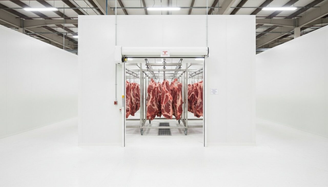 Puertas industriales para el sector cárnico