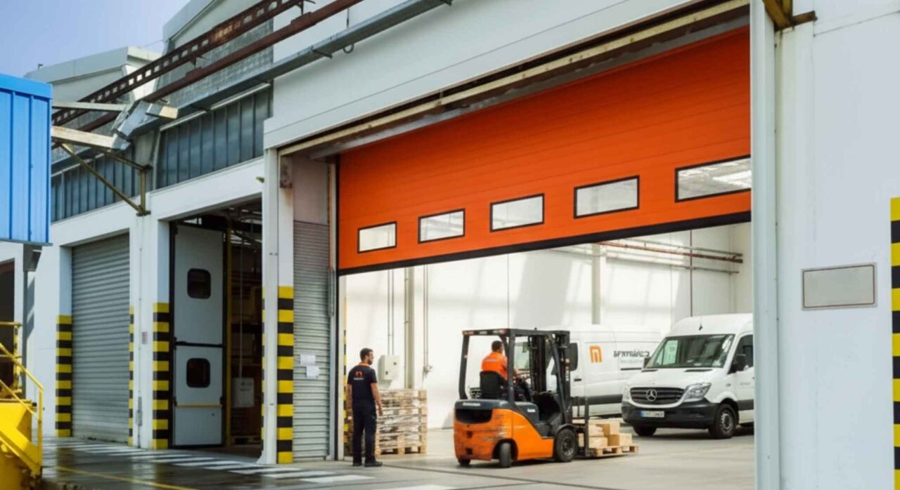 Puertas rápidas que cumplan con la normativa de ruidos en Zaragoza