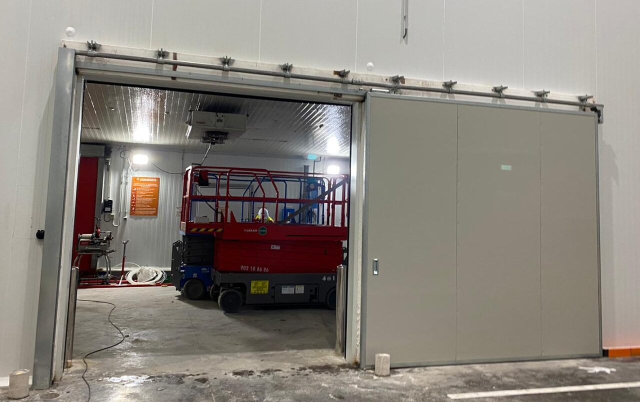 Puerta cortafuegos industrial