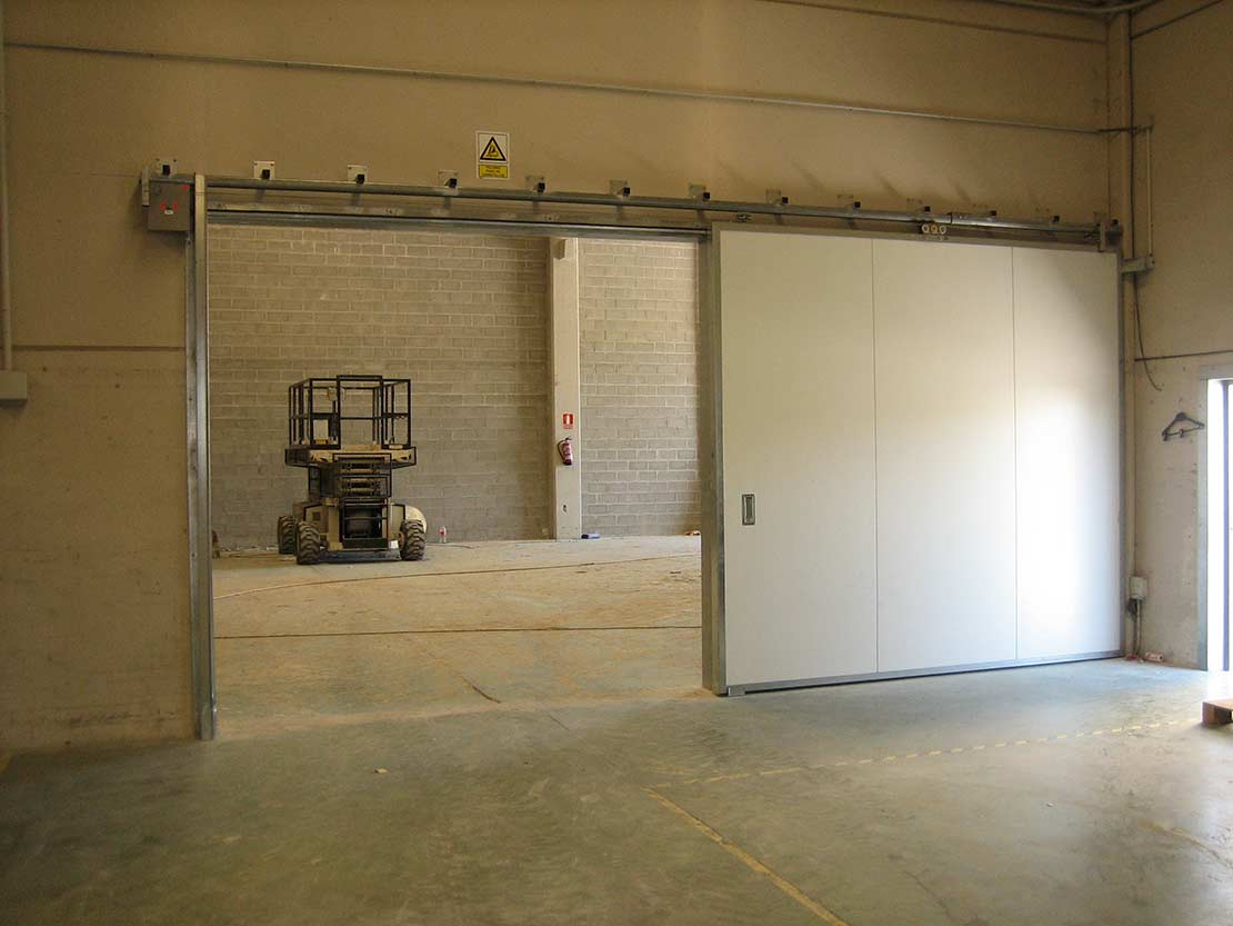 Puerta cortafuegos industrial