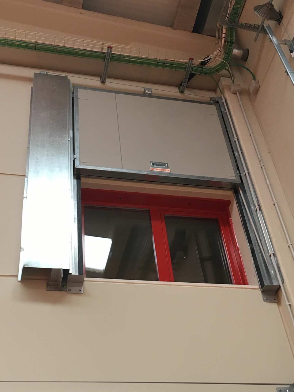 Puerta cortafuegos industrial