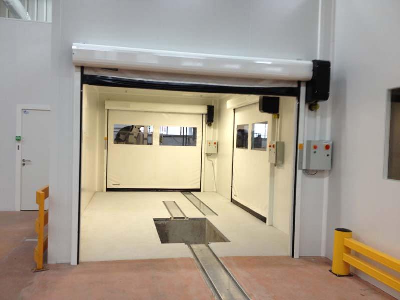 Puertas para salas balncas con presión positiva